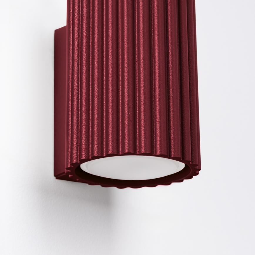 Brilagi - LED Nástěnné svítidlo CRESTO 1xGU10/10W/230V 10 cm burgundy