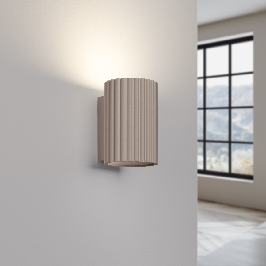 Brilagi - LED Nástěnné svítidlo CRESTO 1xGU10/10W/230V 10 cm taupe