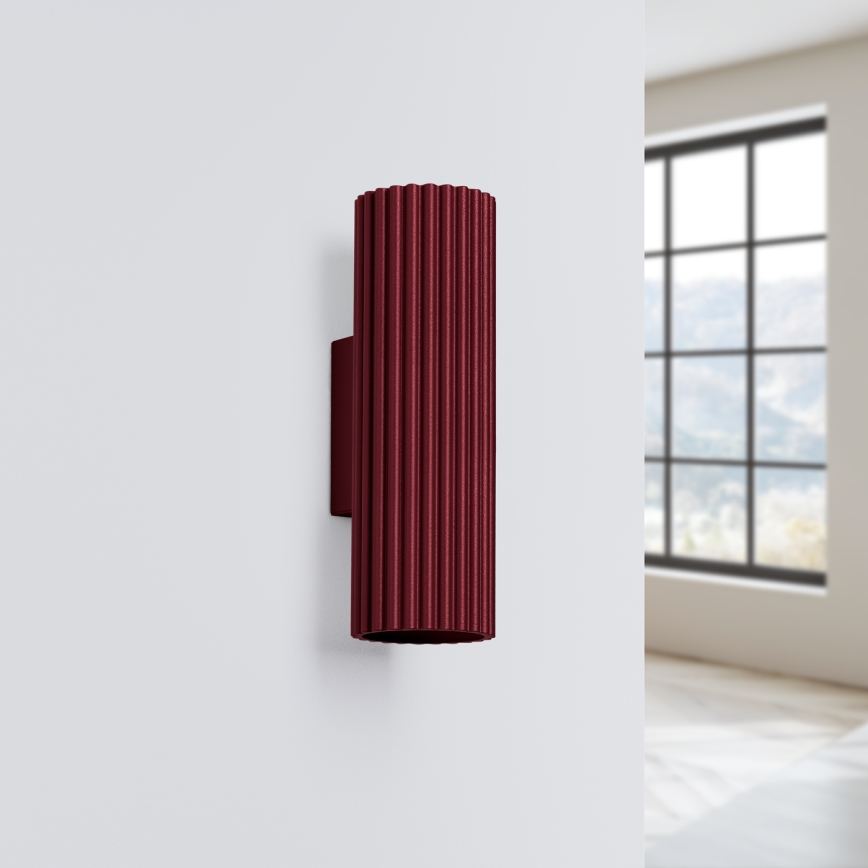 Brilagi - LED Nástěnné svítidlo CRESTO 2xGU10/10W/230V 20 cm burgundy