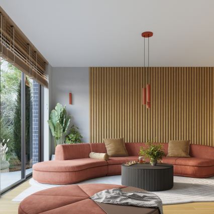 Brilagi - LED Nástěnné svítidlo CRESTO 2xGU10/10W/230V 20 cm červená