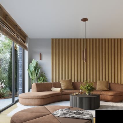 Brilagi - LED Nástěnné svítidlo CRESTO 2xGU10/10W/230V 20 cm hnědá