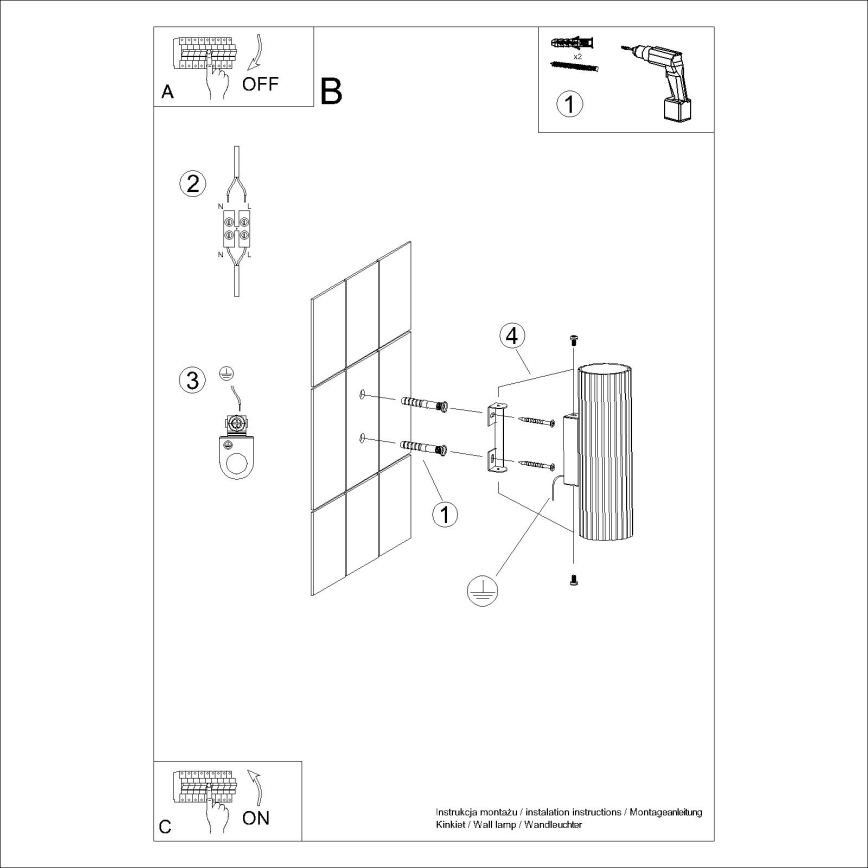 Brilagi - LED Nástěnné svítidlo CRESTO 2xGU10/10W/230V 20 cm krémová