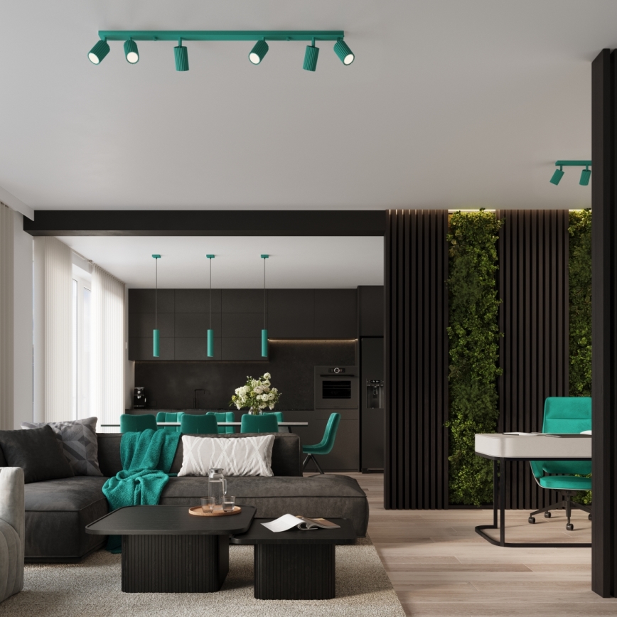 Brilagi - LED Nástěnné svítidlo CRESTO 2xGU10/10W/230V 20 cm tyrkysová