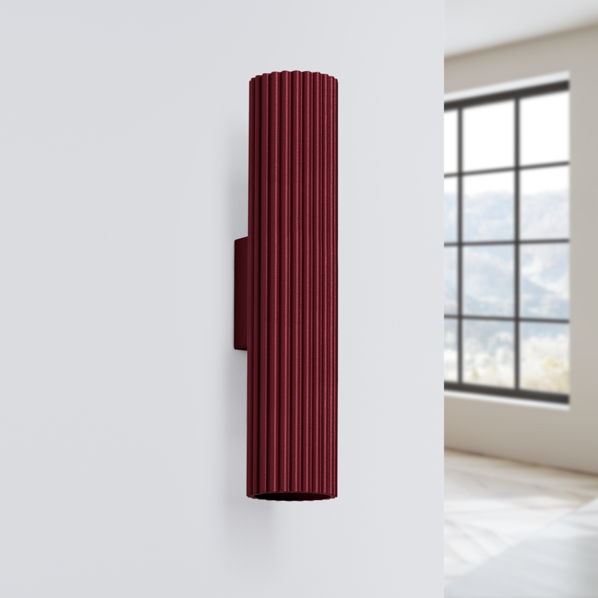 Brilagi - LED Nástěnné svítidlo CRESTO 2xGU10/10W/230V 30 cm burgundy