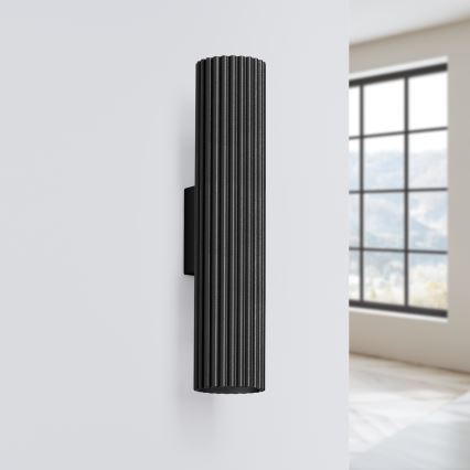 Brilagi - LED Nástěnné svítidlo CRESTO 2xGU10/10W/230V 30 cm černá