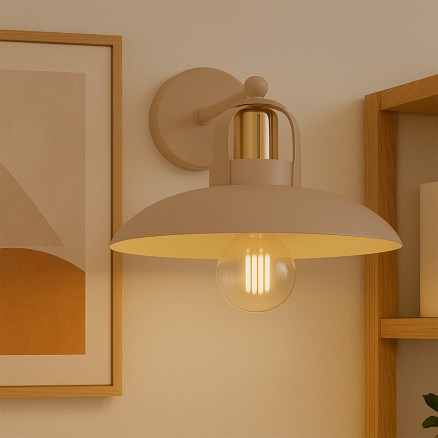 Brilagi - LED Nástěnné svítidlo FLAMENGO 1xE27/60W/230V béžová