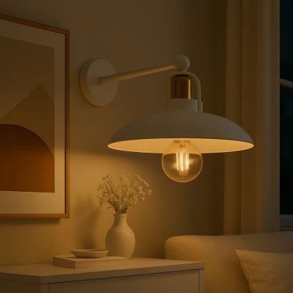 Brilagi - LED Nástěnné svítidlo FLAMENGO 1xE27/60W/230V bílá