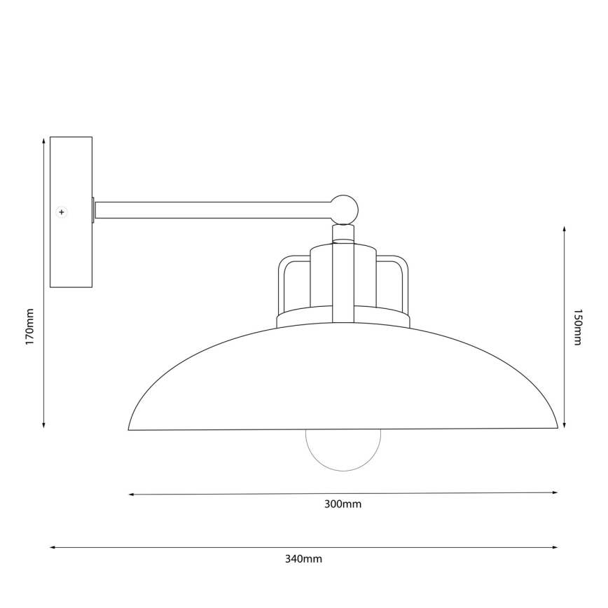Brilagi - LED Nástěnné svítidlo FLAMENGO 1xE27/60W/230V zelená