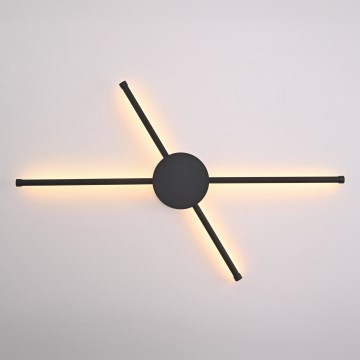 Brilagi - LED Nástěnné svítidlo LUGO QUATTRO LED/16W/230V černá