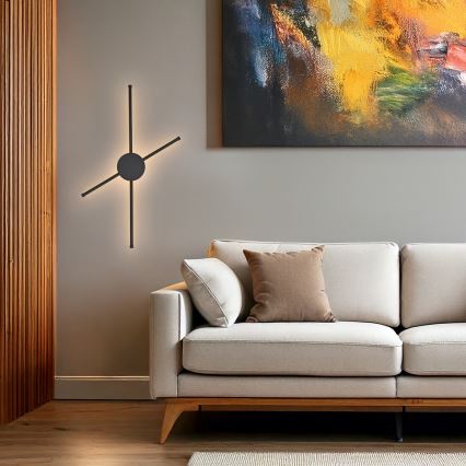 Brilagi - LED Nástěnné svítidlo LUGO QUATTRO LED/16W/230V černá