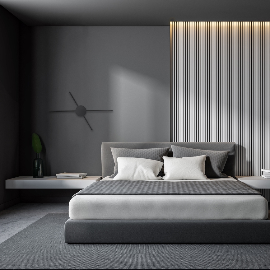 Brilagi - LED Nástěnné svítidlo LUGO QUATTRO LED/16W/230V černá
