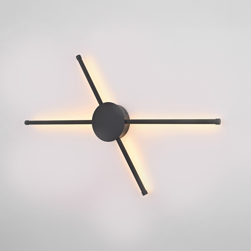 Brilagi - LED Nástěnné svítidlo LUGO QUATTRO LED/16W/230V černá