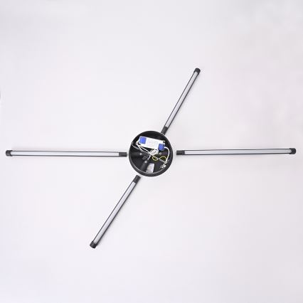 Brilagi - LED Nástěnné svítidlo LUGO QUATTRO LED/16W/230V černá