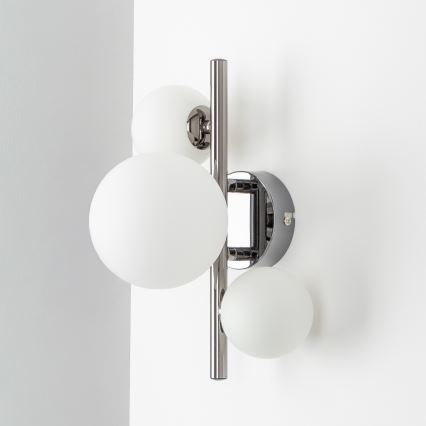 Brilagi - LED Nástěnné svítidlo MILLA 3xG9/3W/230V černý chrom/bílá