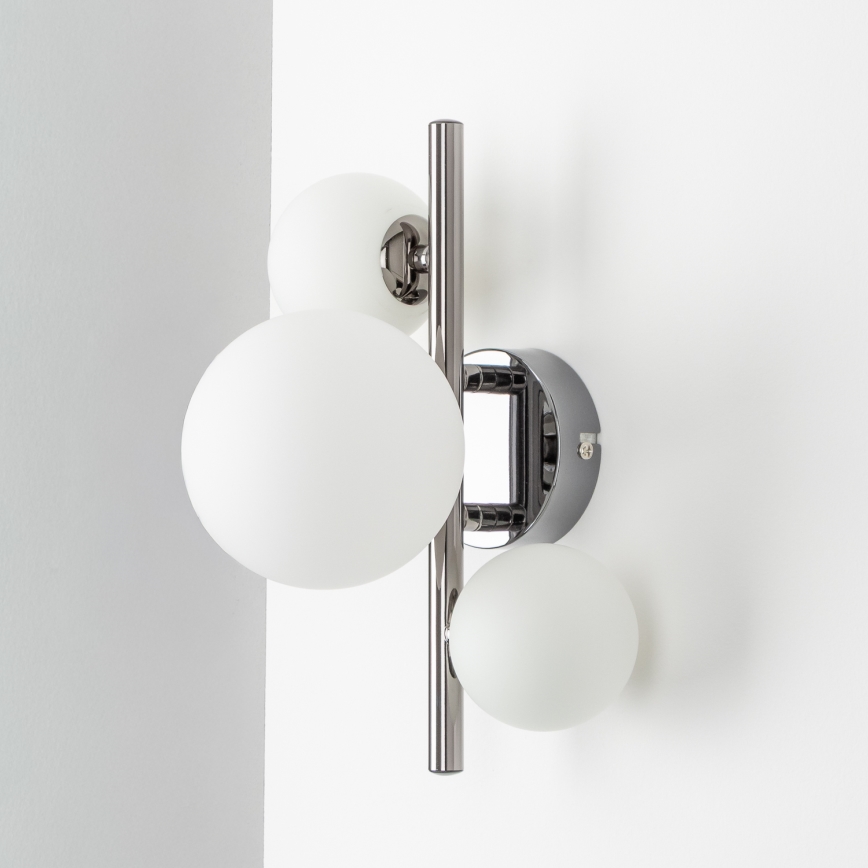 Brilagi - LED Nástěnné svítidlo MILLA 3xG9/3W/230V černý chrom/bílá