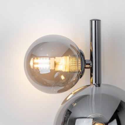 Brilagi - LED Nástěnné svítidlo MILLA 3xG9/3W/230V lesklý chrom/kouřová