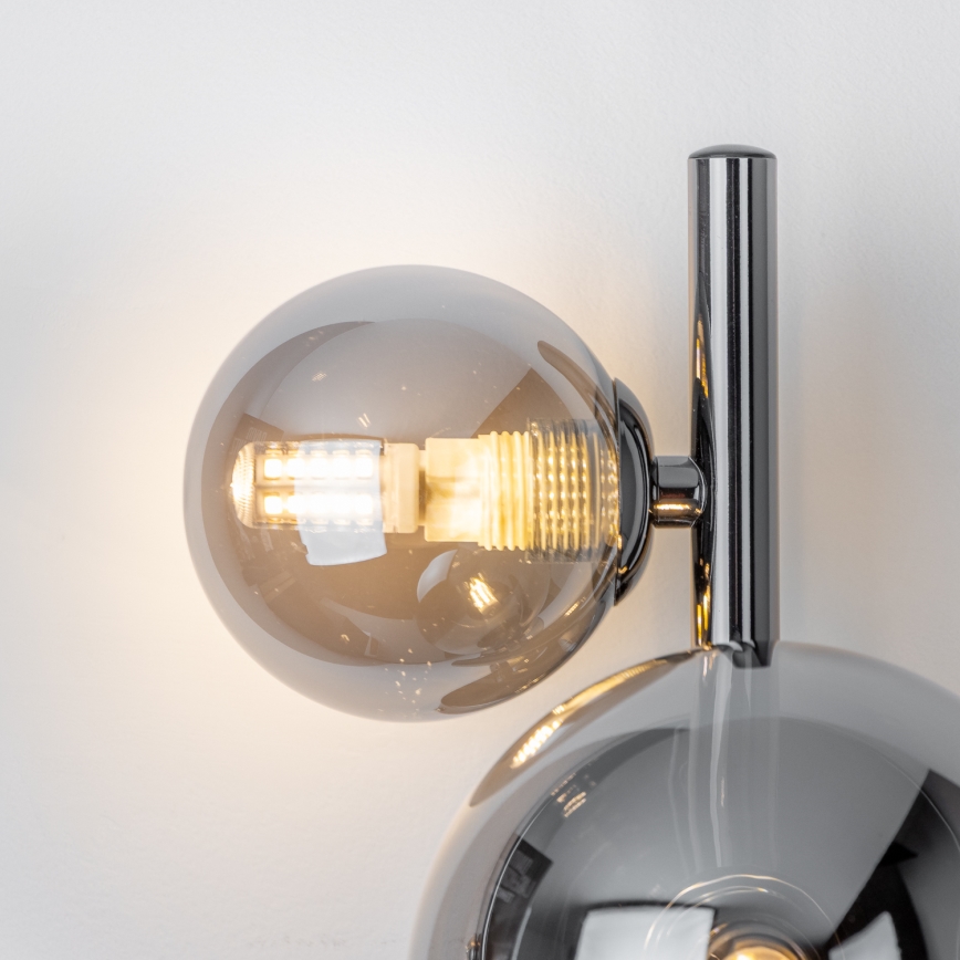 Brilagi - LED Nástěnné svítidlo MILLA 3xG9/3W/230V lesklý chrom/kouřová