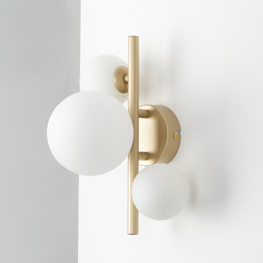 Brilagi - LED Nástěnné svítidlo MILLA 3xG9/3W/230V zlatá/bílá