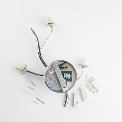 Brilagi - LED Nástěnné svítidlo MISTEL 3xG9/3W/230V černý chrom/kouřová