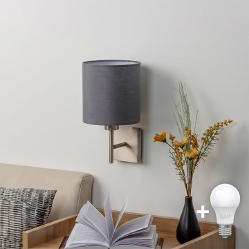 BRILAGI - LED Nástěnné svítidlo NUBILA 1xE27/60W/230V matný chrom/antracit