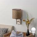 BRILAGI - LED Nástěnné svítidlo NUBILA 1xE27/60W/230V matný chrom/hnědá