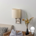 BRILAGI - LED Nástěnné svítidlo NUBILA 1xE27/60W/230V matný chrom/krémová