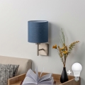 BRILAGI - LED Nástěnné svítidlo NUBILA 1xE27/60W/230V matný chrom/tmavě modrá