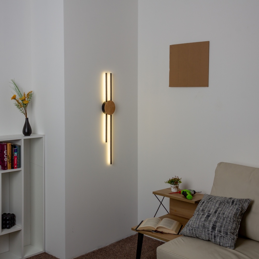Brilagi - LED Nástěnné svítidlo WOODY COLLINE LED/15W/230V 80 cm dub
