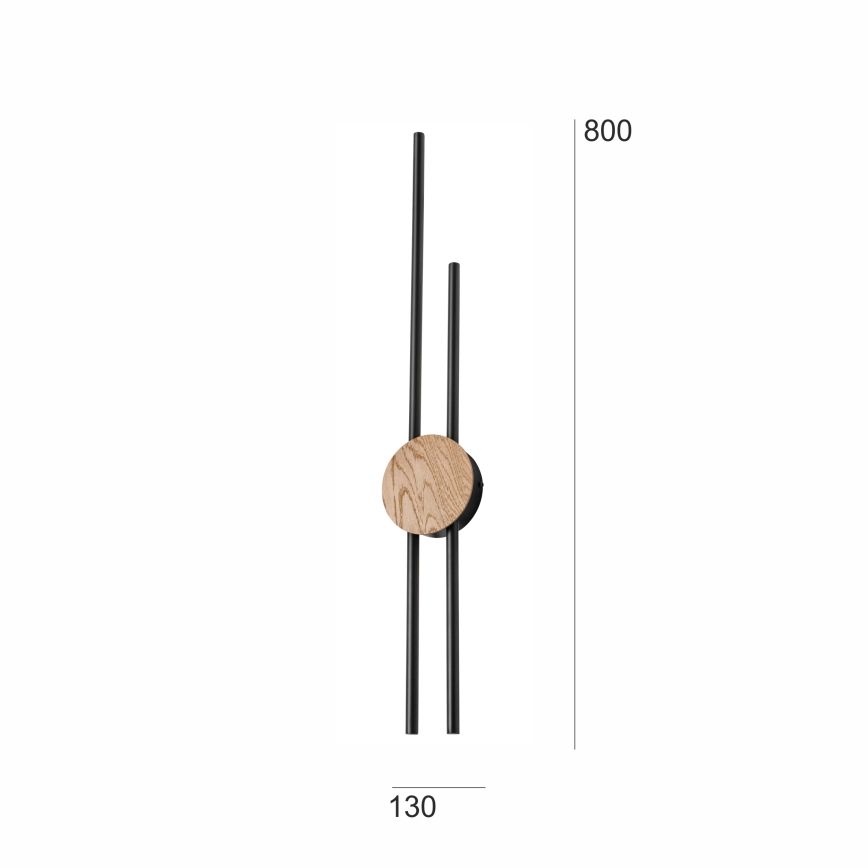 Brilagi - LED Nástěnné svítidlo WOODY COLLINE LED/15W/230V 80 cm dub