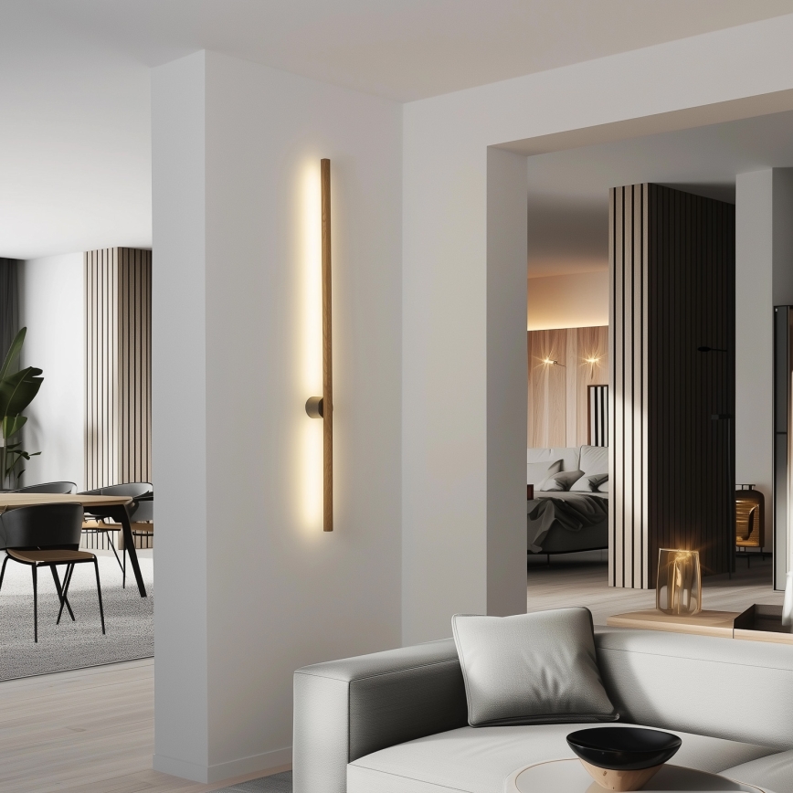 Brilagi - LED Nástěnné svítidlo WOODY LINE LED/7W/230V 4000K 60 cm dub ořech