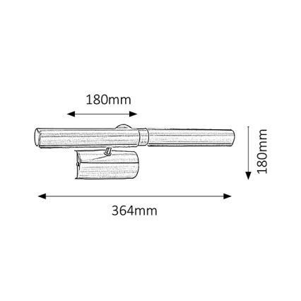 Brilagi - LED Obrazové svítidlo DANAE 2xE14/4W/230V 3000K černá