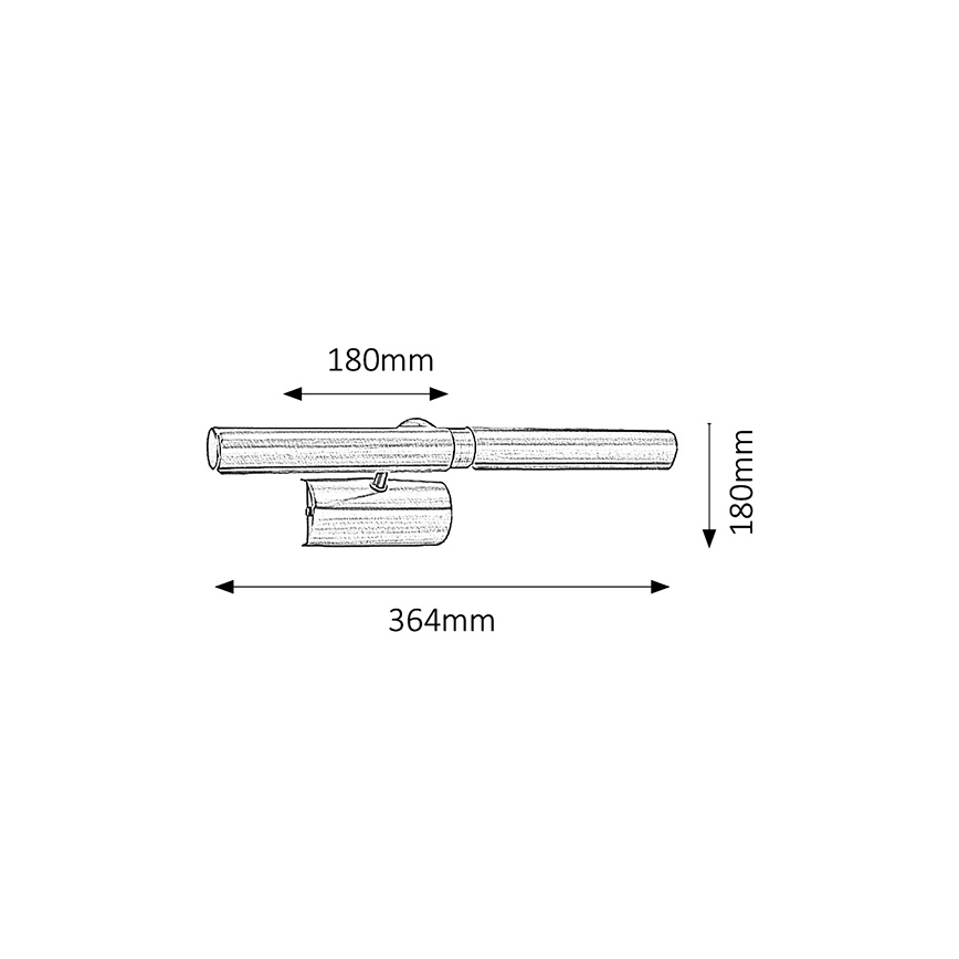 Brilagi - LED Obrazové svítidlo DANAE 2xE14/4W/230V 3000K černá