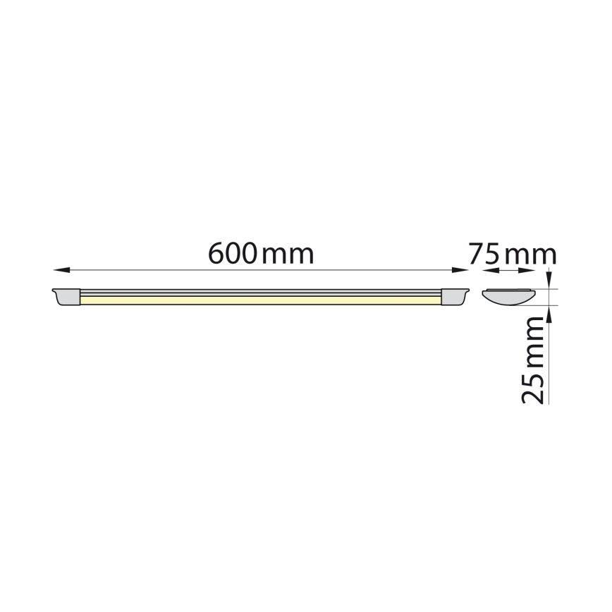 Brilagi - LED Podlinkové svítidlo AVERO LED/16W/230V 60 cm