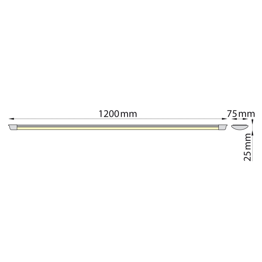 Brilagi - LED Podlinkové svítidlo AVERO LED/32W/230V 120 cm