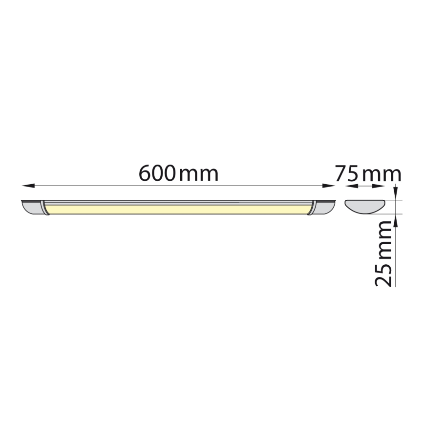 Brilagi - LED Podlinkové svítidlo LUMA LED/16W/230V 60 cm