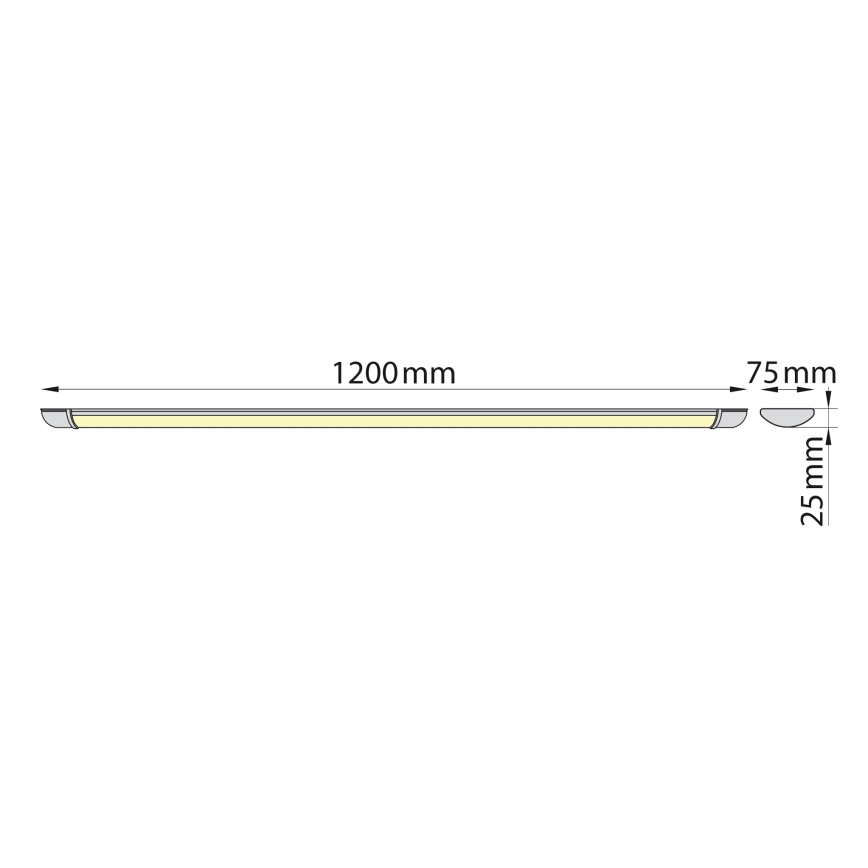 Brilagi - LED Podlinkové svítidlo LUMA LED/32W/230V 120 cm