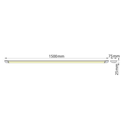 Brilagi - LED Podlinkové svítidlo LUMA LED/40W/230V 150 cm