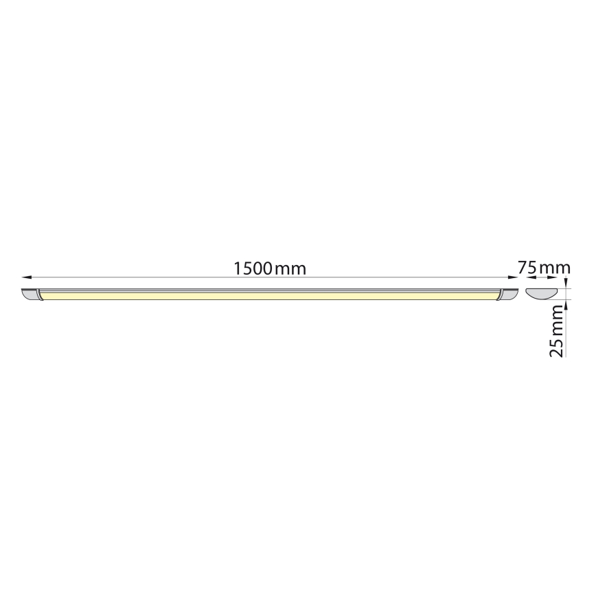 Brilagi - LED Podlinkové svítidlo LUMA LED/40W/230V 150 cm