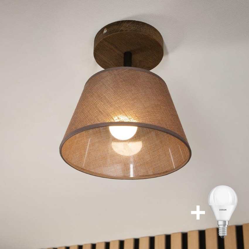Brilagi - LED  Přisazený lustr ANTHONY 1xE14/60W/230V dub ořech/hnědá