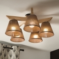 Brilagi - LED  Přisazený lustr ANTHONY 5xE14/40W/230V dub/hnědá