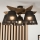Brilagi - LED  Přisazený lustr ANTHONY 5xE14/40W/230V dub ořech/černá