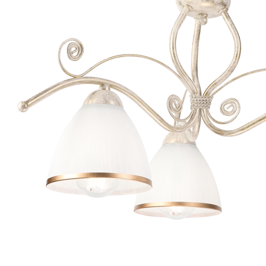 Brilagi - LED Přisazený lustr ANTICO 3xE27/60W/230V 3000K bílá patina