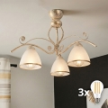 Brilagi - LED Přisazený lustr ANTICO 3xE27/60W/230V bílá patina