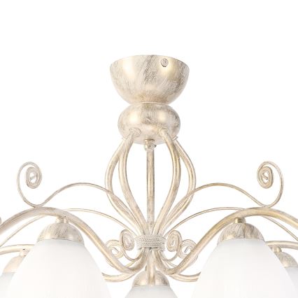 Brilagi - LED Přisazený lustr ANTICO 5xE27/60W/230V 3000K bílá patina