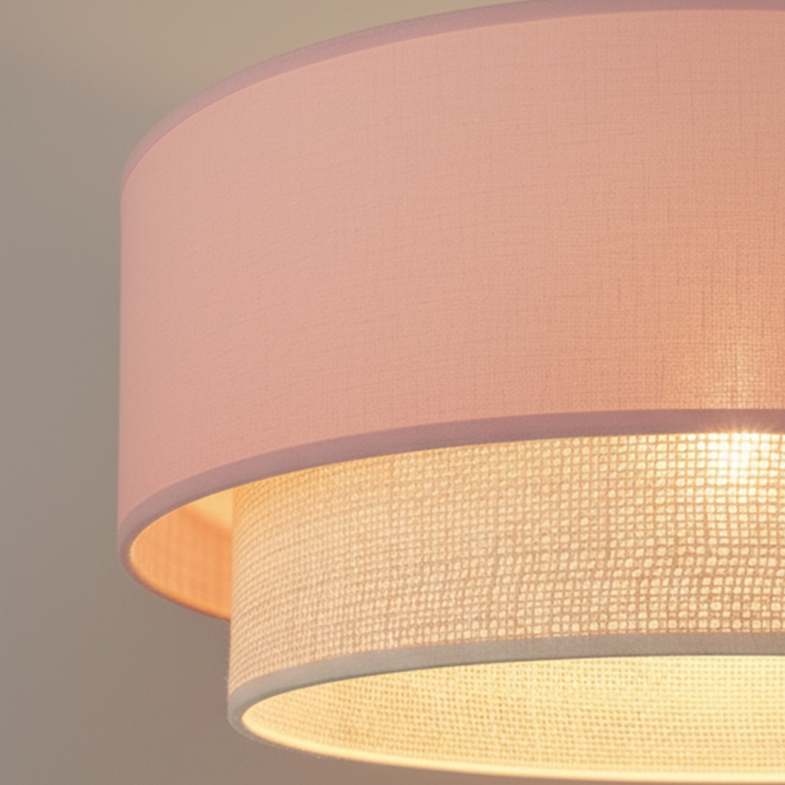 Brilagi - LED Přisazený lustr BOHO BOBO 1xE27/10W/230V pr. 40 cm růžová/krémová
