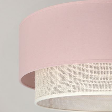 Brilagi - LED Přisazený lustr BOHO BOBO 1xE27/10W/230V pr. 40 cm růžová/krémová