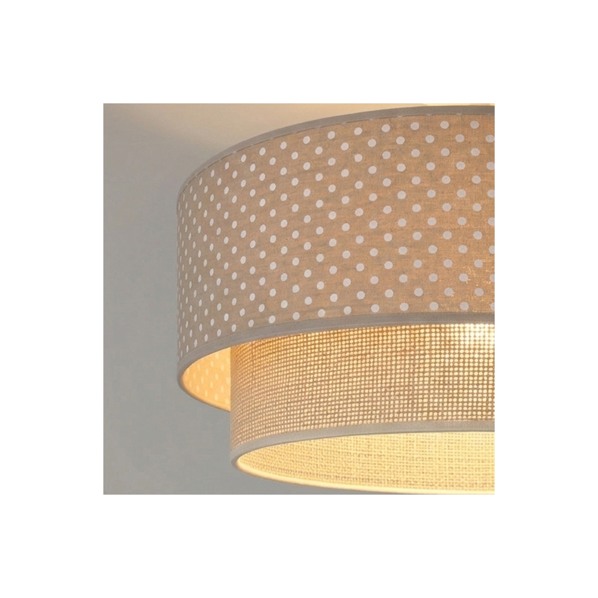 Brilagi - LED Přisazený lustr BOHO BOBO 1xE27/60W/230V pr. 40 cm puntíky béžová/krémová