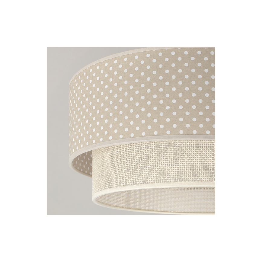 Brilagi - LED Přisazený lustr BOHO BOBO 1xE27/60W/230V pr. 40 cm puntíky béžová/krémová