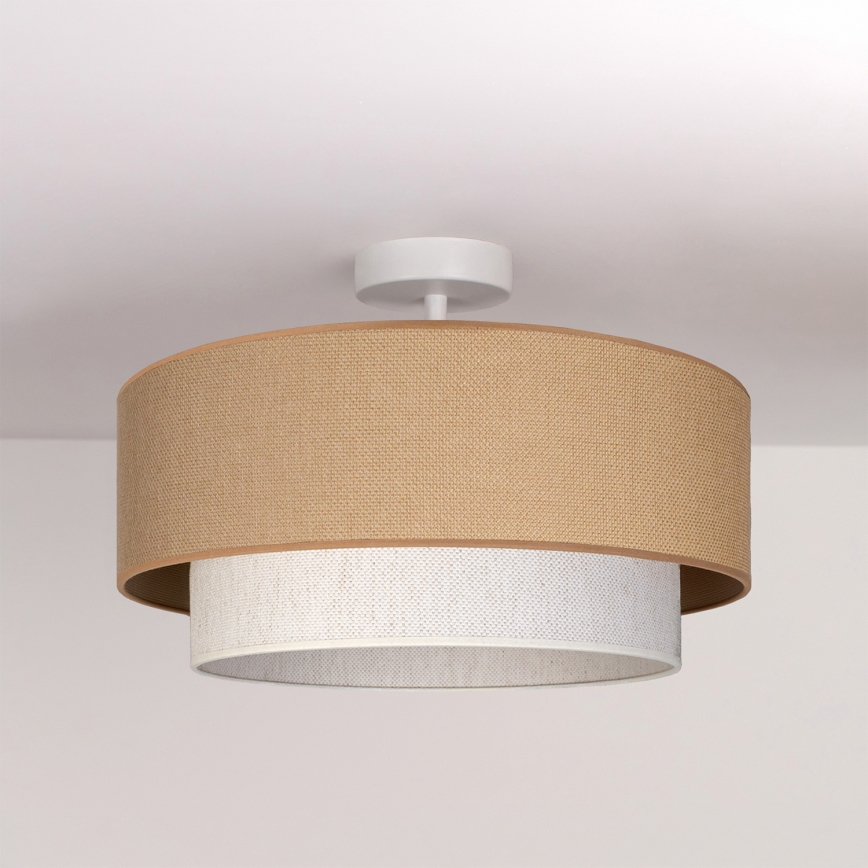 Brilagi - LED Přisazený lustr BOHO ECO 1xE27/10W/230V pr. 40 cm béžová/krémová