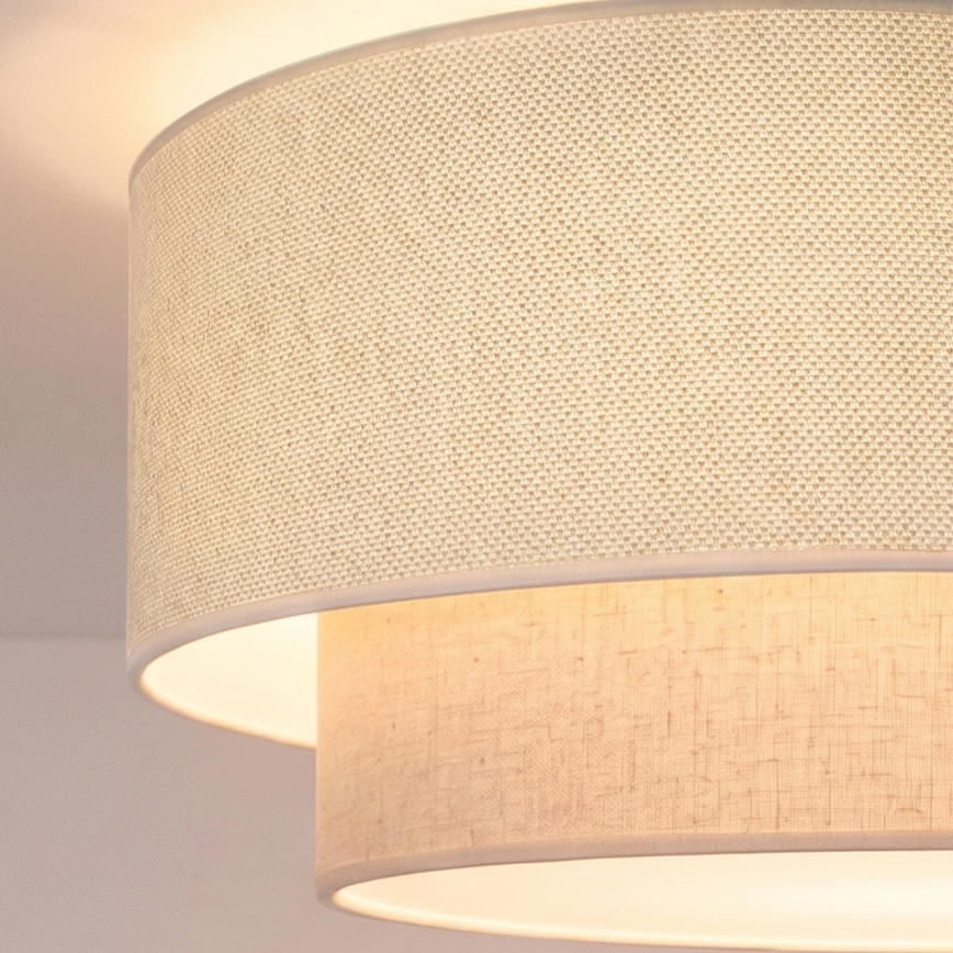 Brilagi - LED Přisazený lustr BOHO ECO 1xE27/10W/230V pr. 40 cm krémová
